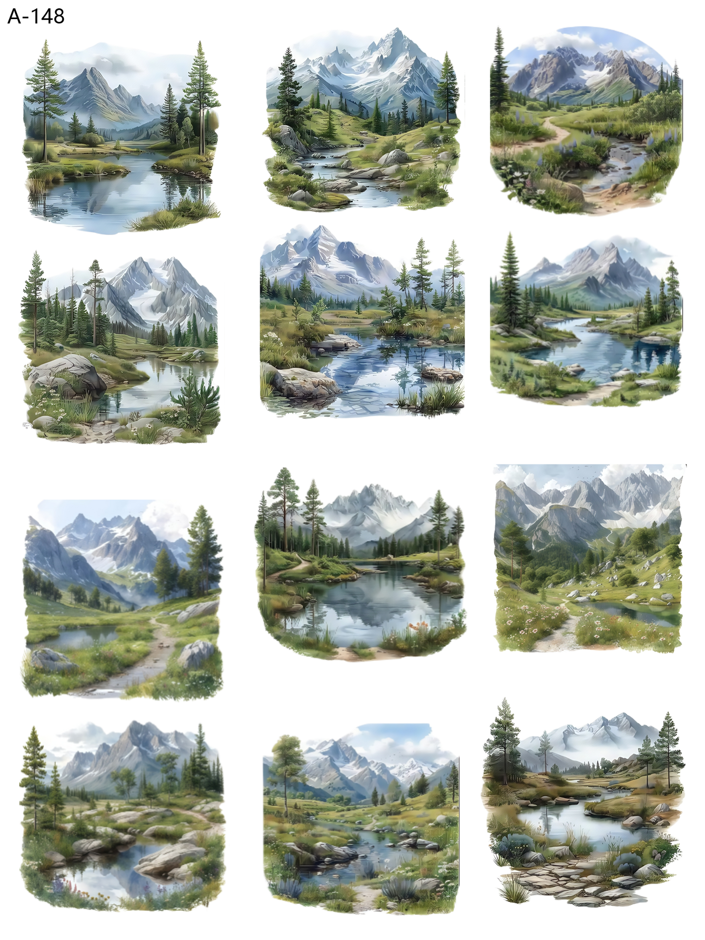 A148 embossed sticker A148 pre-cut embossed sticker (5.91*7.87 inch)