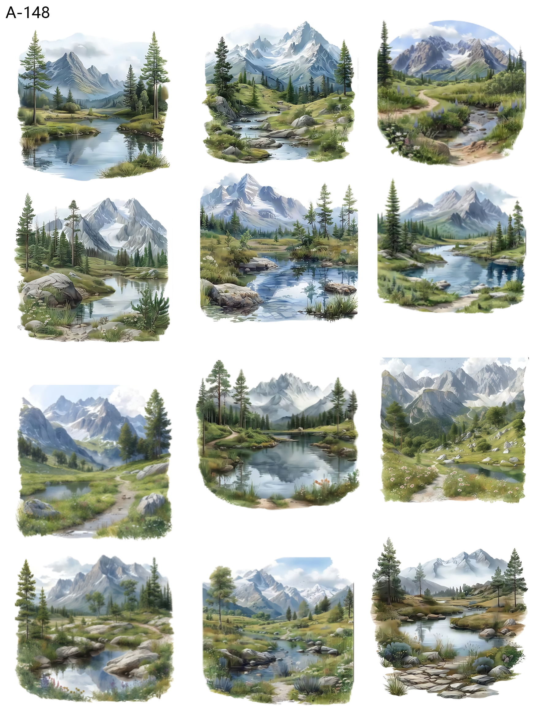 A148 embossed sticker A148 pre-cut embossed sticker (5.91*7.87 inch)