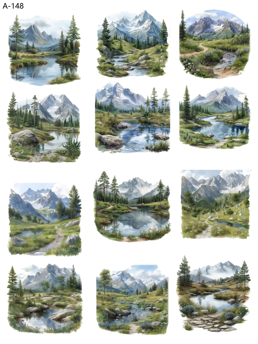 A148 embossed sticker A148 pre-cut embossed sticker (5.91*7.87 inch)