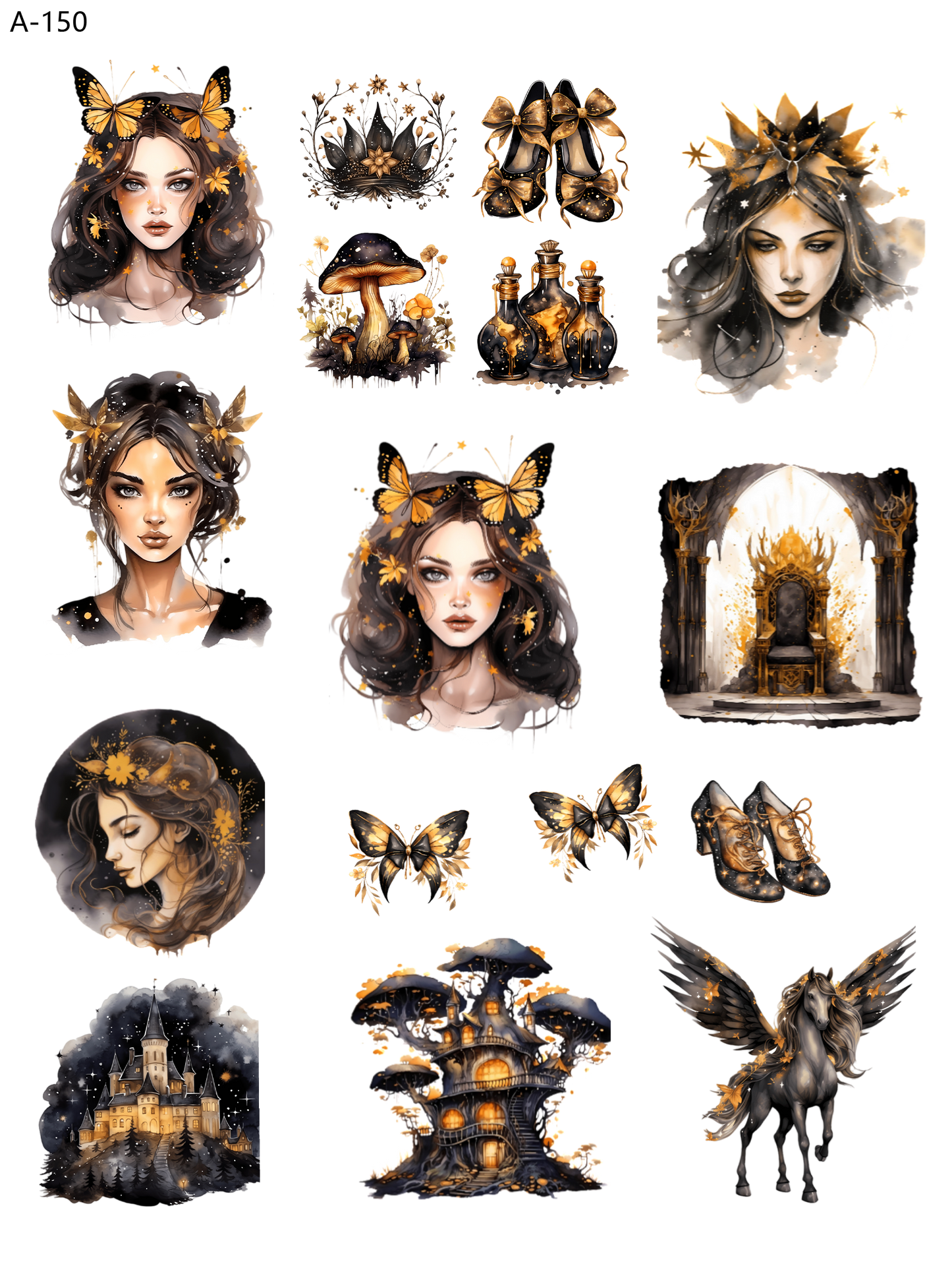 A150 embossed sticker A150 pre-cut embossed sticker (5.91*7.87 inch)