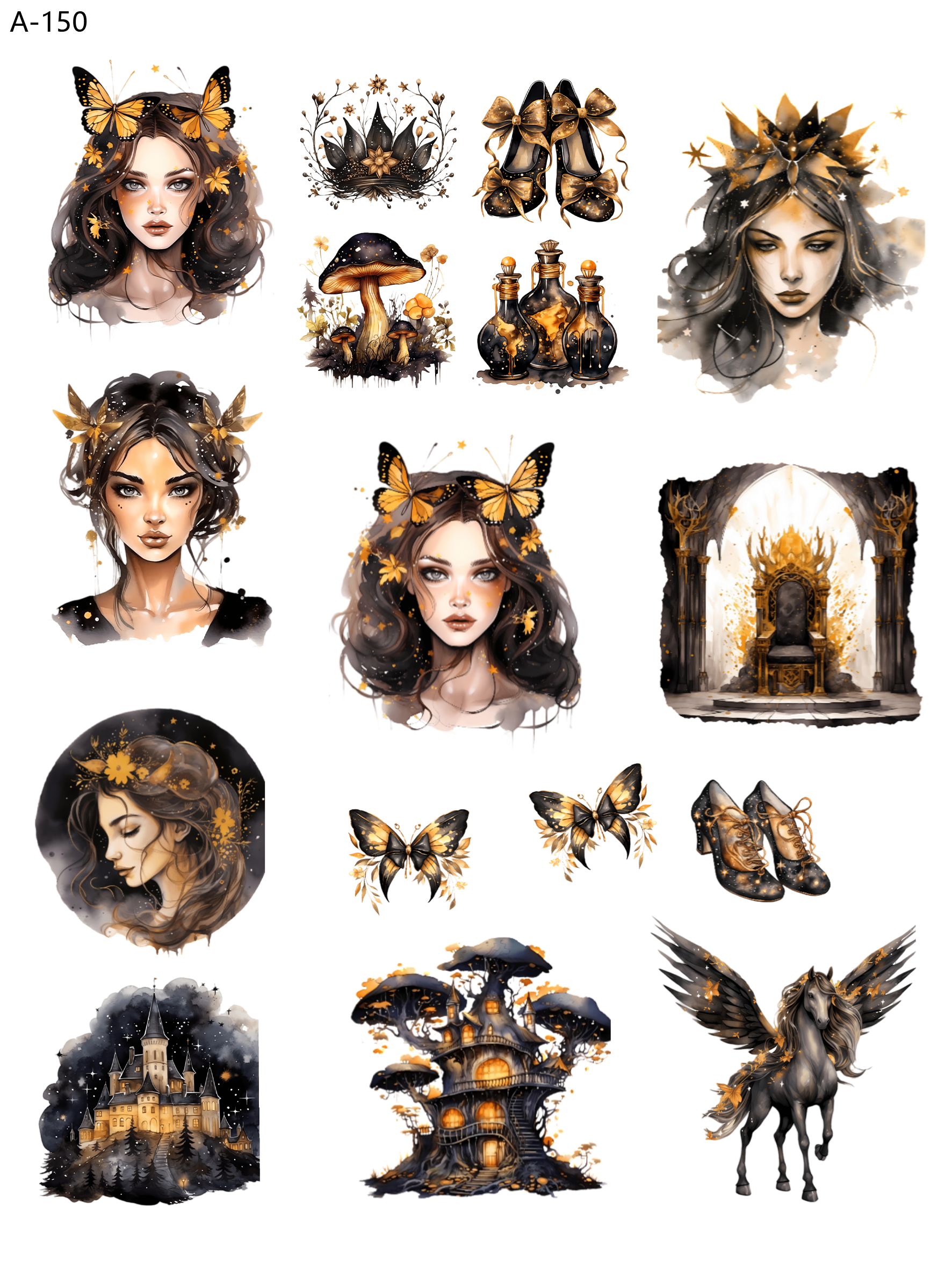 A150 embossed sticker A150 pre-cut embossed sticker (5.91*7.87 inch)