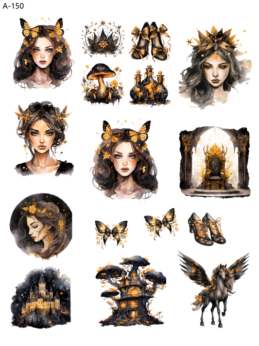 A150 embossed sticker A150 pre-cut embossed sticker (5.91*7.87 inch)