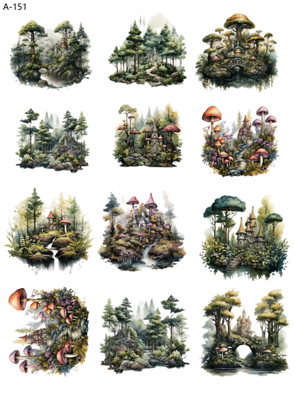 A151 embossed sticker A151 pre-cut embossed sticker (5.91*7.87 inch)