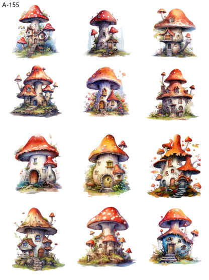 A155 embossed sticker A155 pre-cut embossed sticker (5.91*7.87 inch)