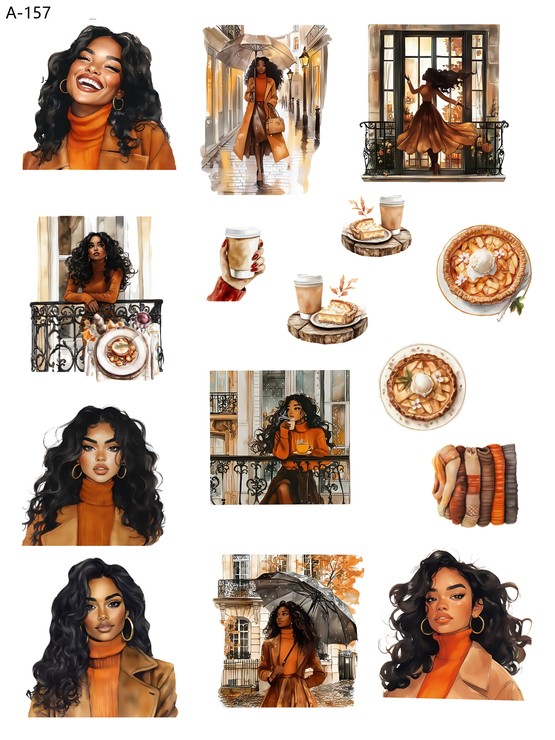 A157 embossed sticker A157 pre-cut embossed sticker (5.91*7.87 inch)