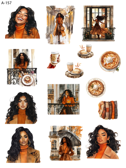 A157 embossed sticker A157 pre-cut embossed sticker (5.91*7.87 inch)