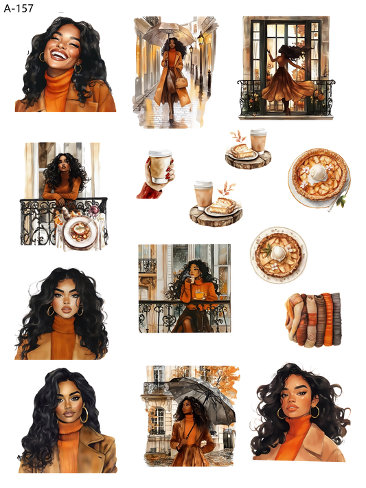 A157 embossed sticker A157 pre-cut embossed sticker (5.91*7.87 inch)