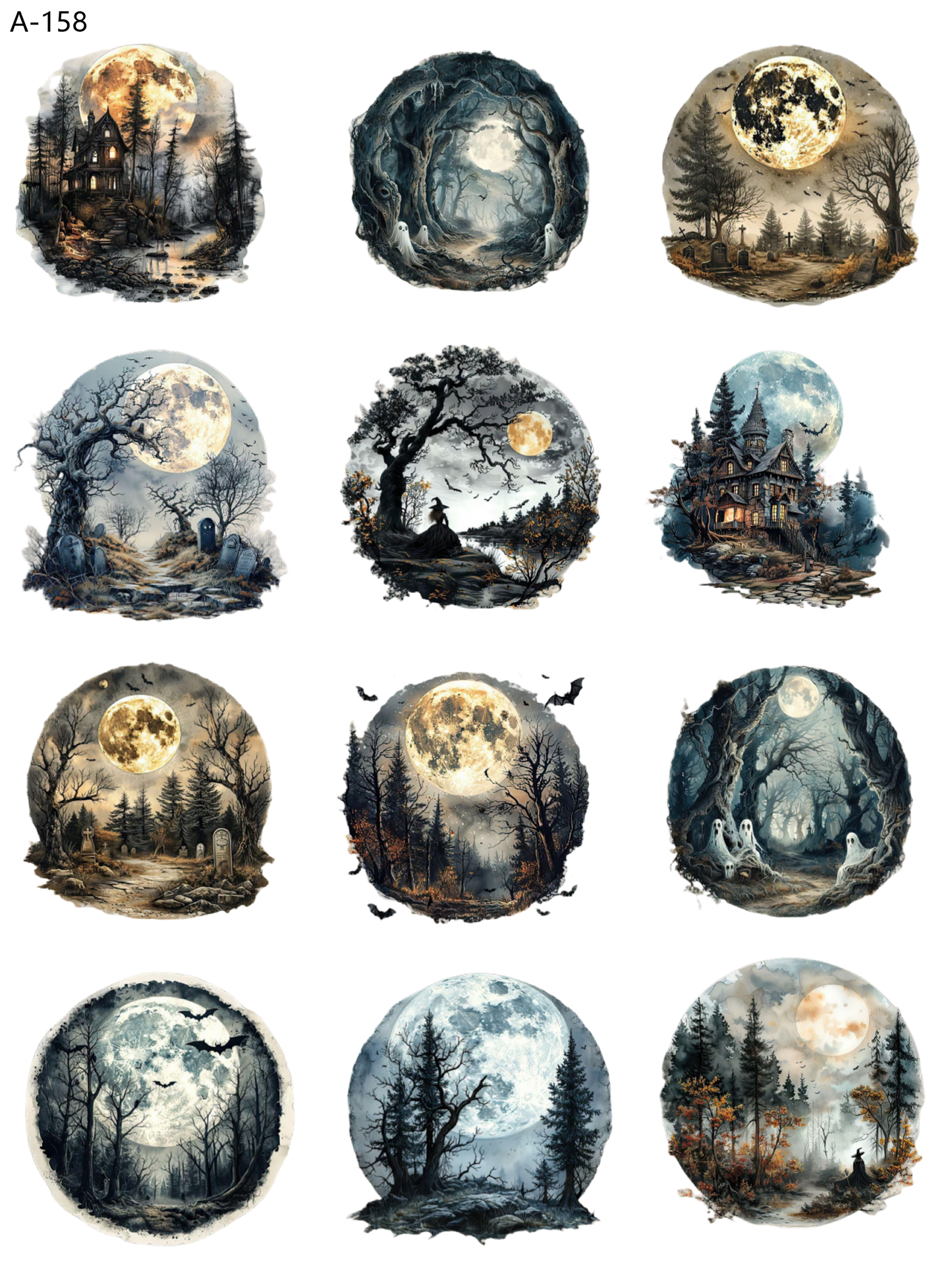 A158 embossed sticker A158 pre-cut embossed sticker (5.91*7.87 inch)