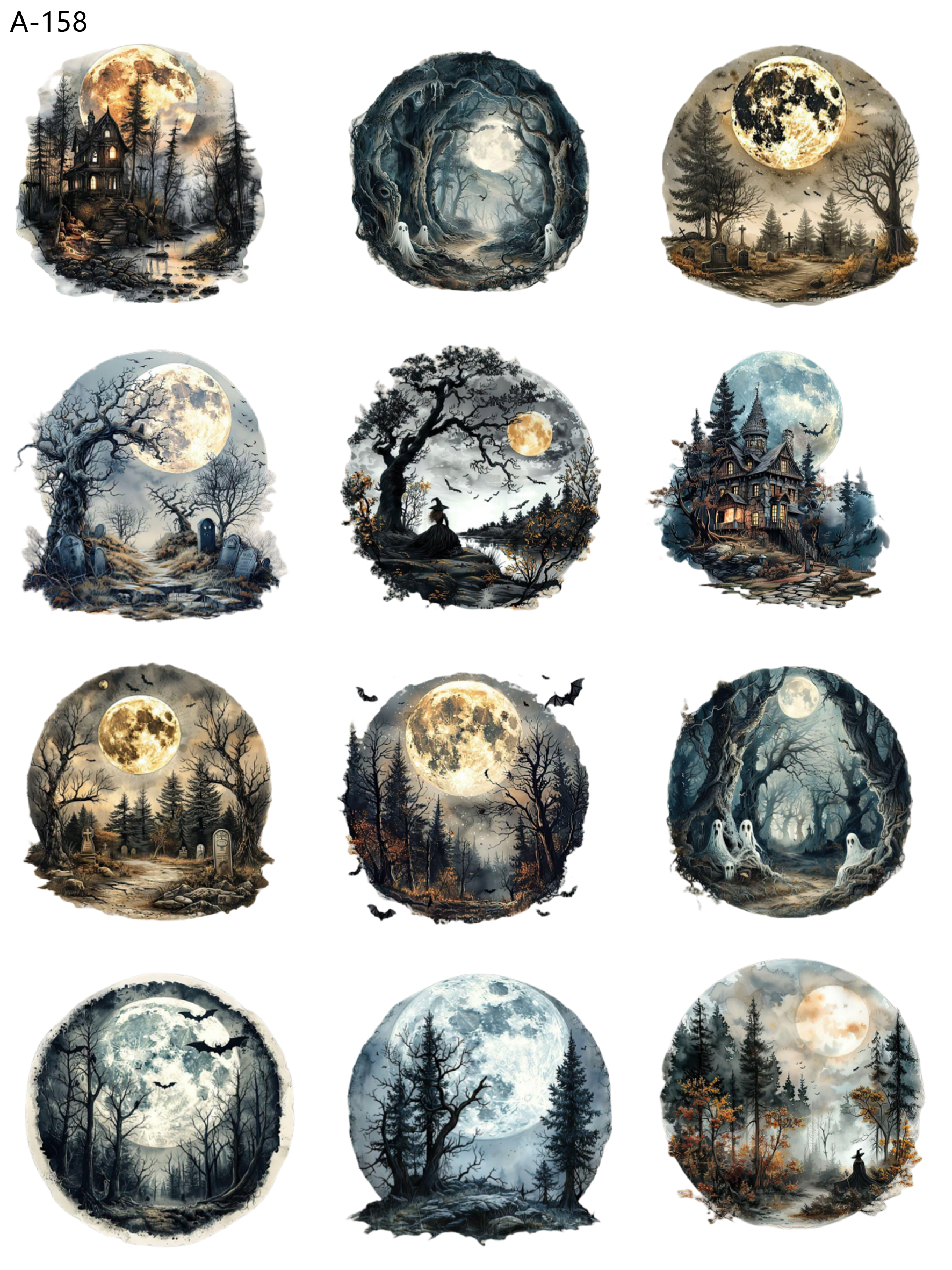 A158 embossed sticker A158 pre-cut embossed sticker (5.91*7.87 inch)