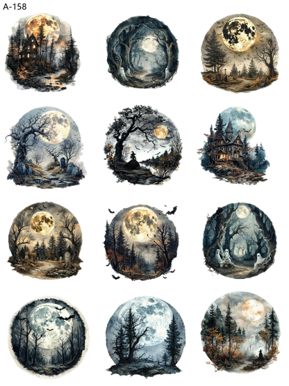 A158 embossed sticker A158 pre-cut embossed sticker (5.91*7.87 inch)