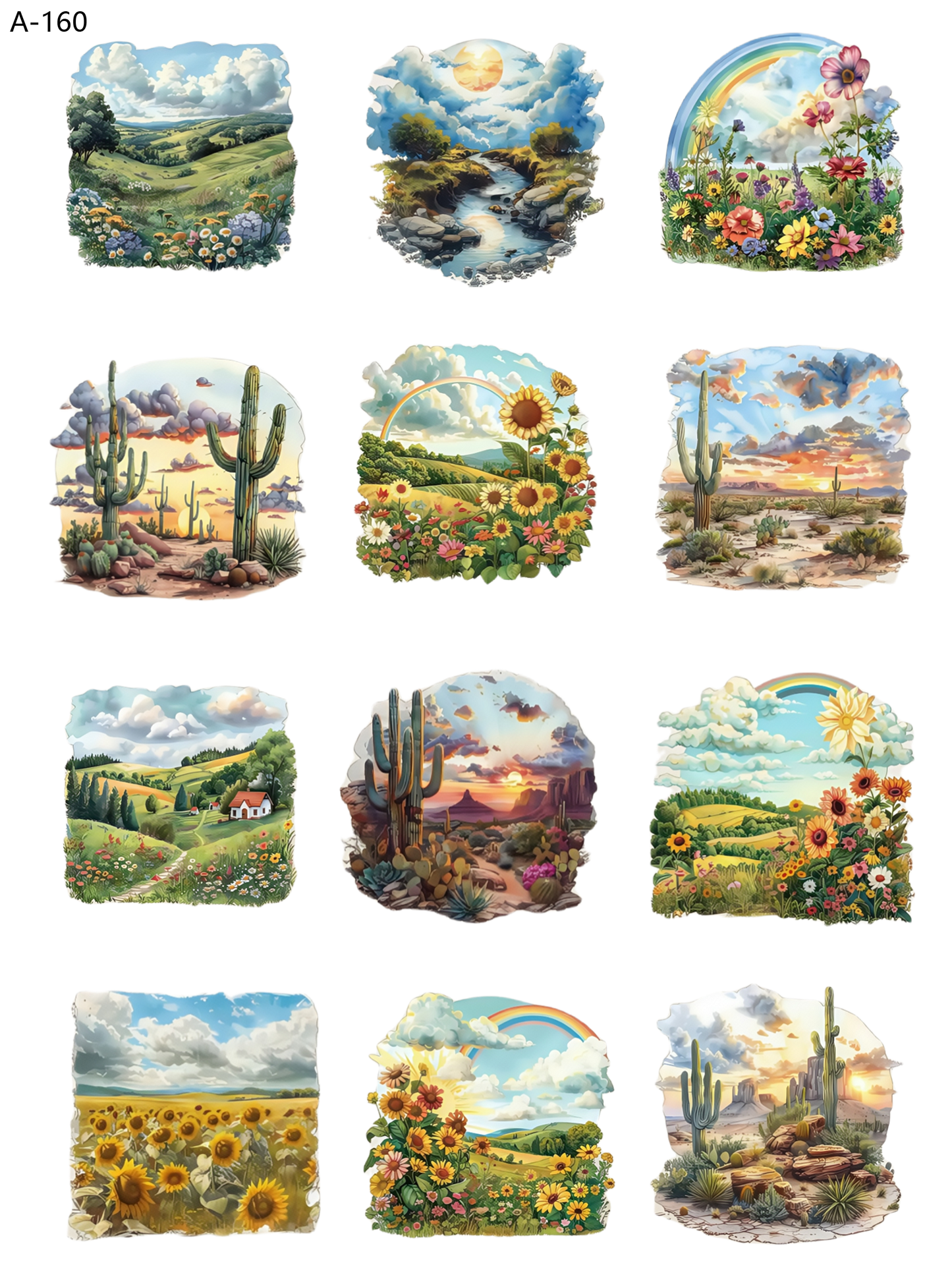 A160 embossed sticker A160 pre-cut embossed sticker (5.91*7.87 inch)