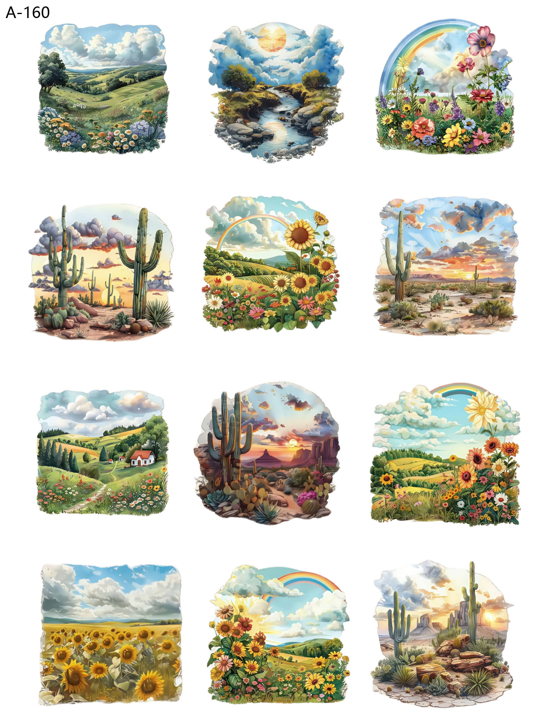 A160 embossed sticker A160 pre-cut embossed sticker (5.91*7.87 inch)