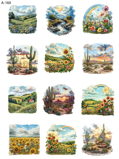 A160 embossed sticker A160 pre-cut embossed sticker (5.91*7.87 inch)