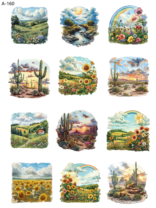 A160 embossed sticker A160 pre-cut embossed sticker (5.91*7.87 inch)