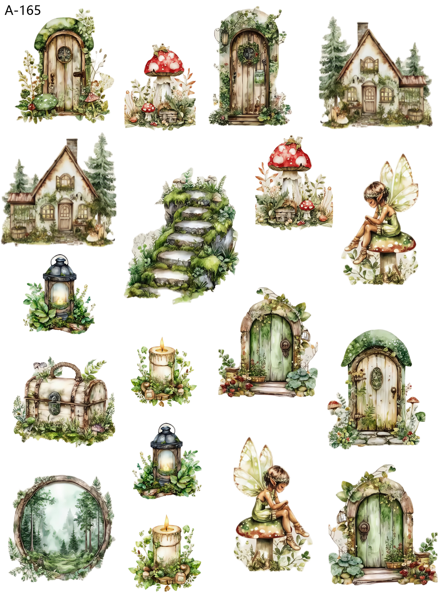 A165 embossed sticker A165 pre-cut embossed sticker (5.91*7.87 inch)