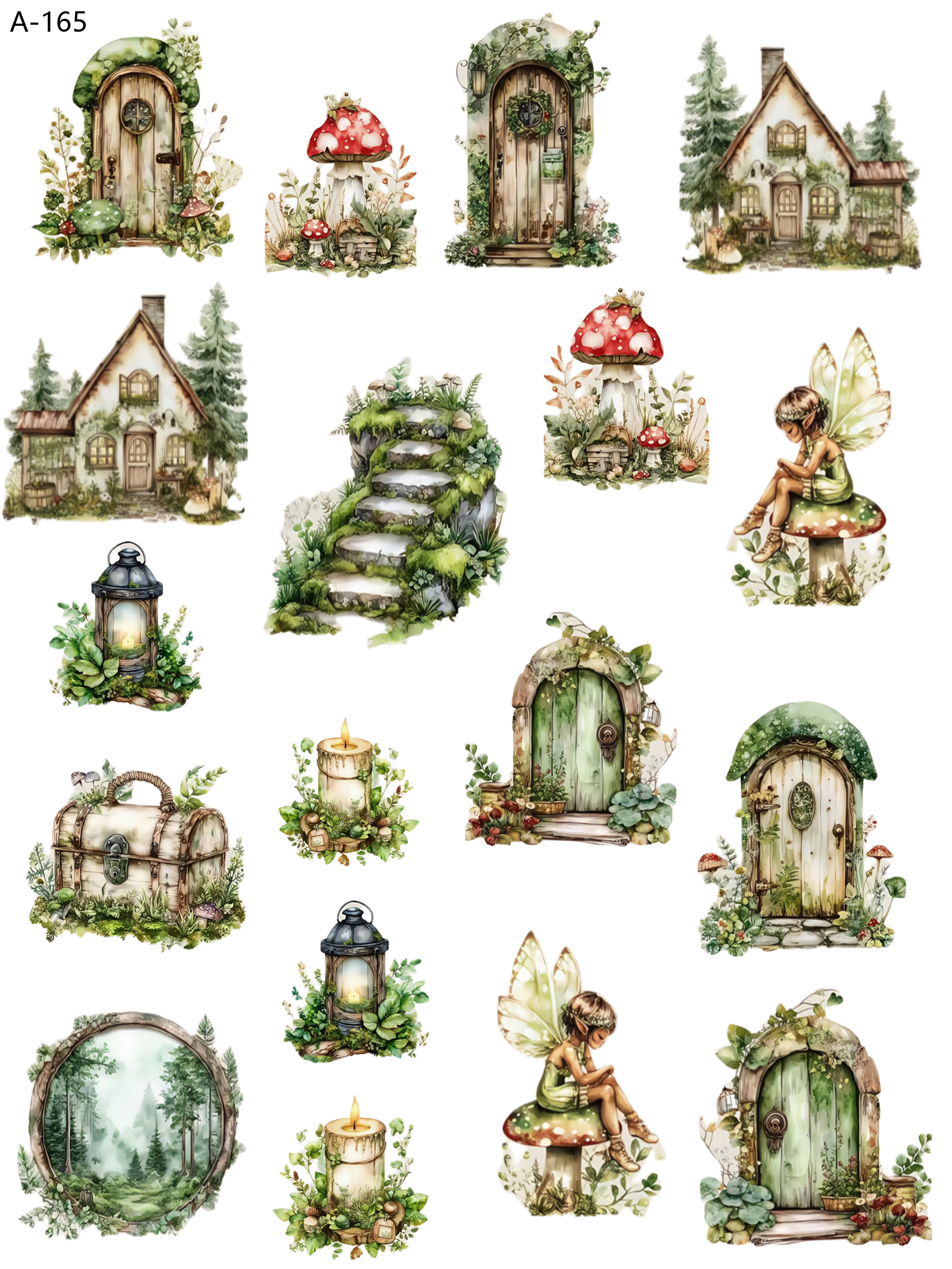 A165 embossed sticker A165 pre-cut embossed sticker (5.91*7.87 inch)