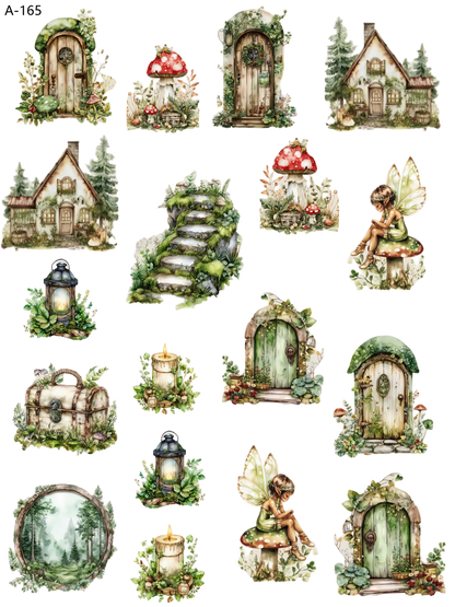 A165 embossed sticker A165 pre-cut embossed sticker (5.91*7.87 inch)