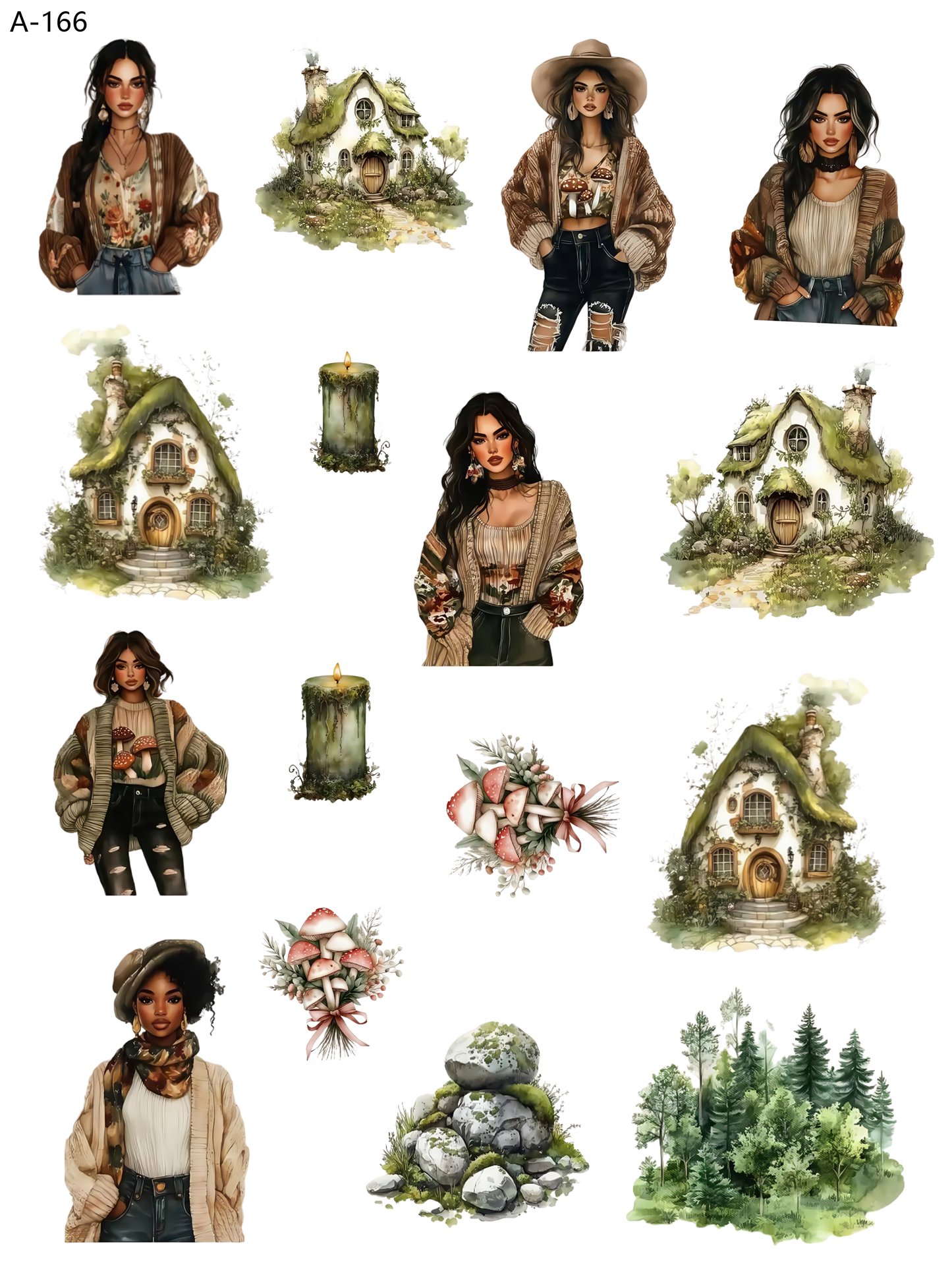 A166 embossed sticker A166 pre-cut embossed sticker (5.91*7.87 inch)