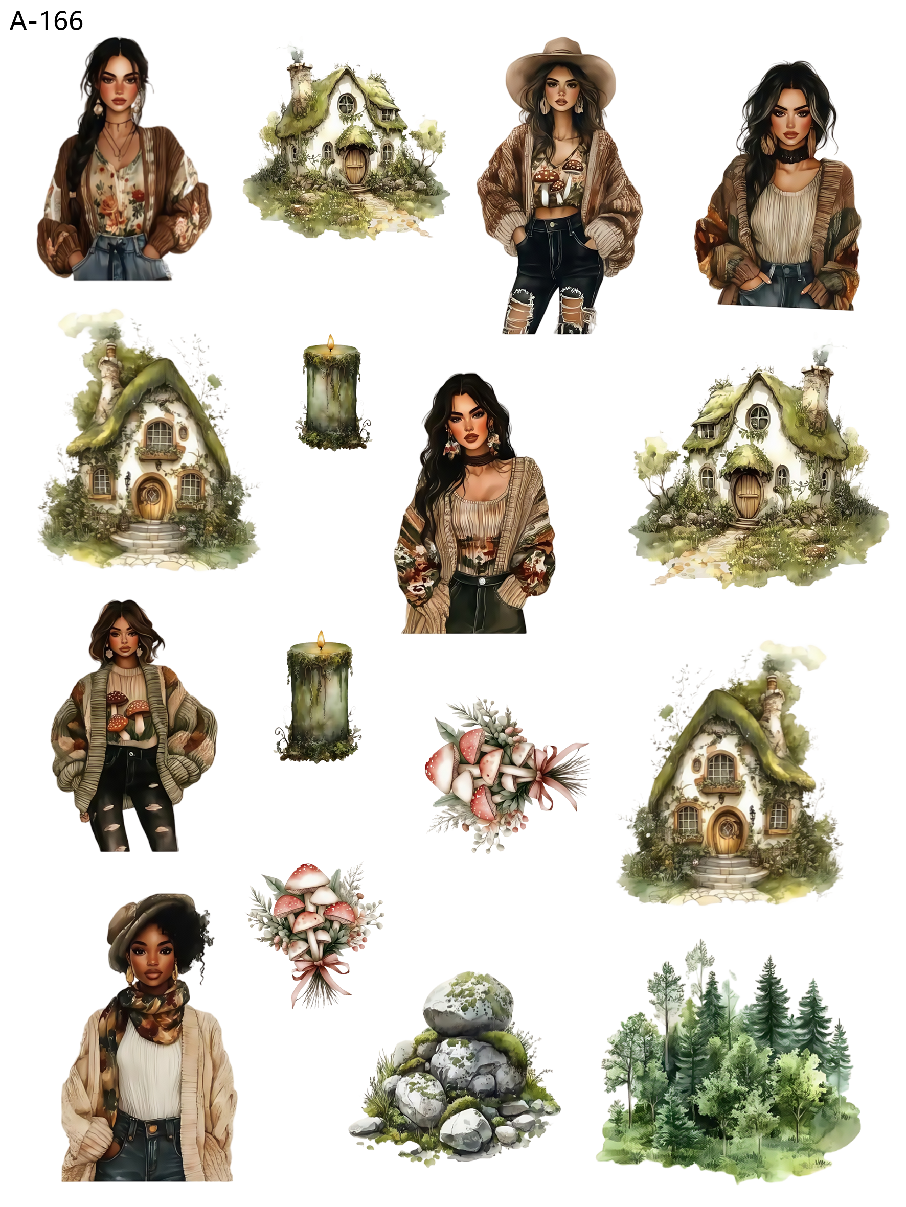 A166 embossed sticker A166 pre-cut embossed sticker (5.91*7.87 inch)