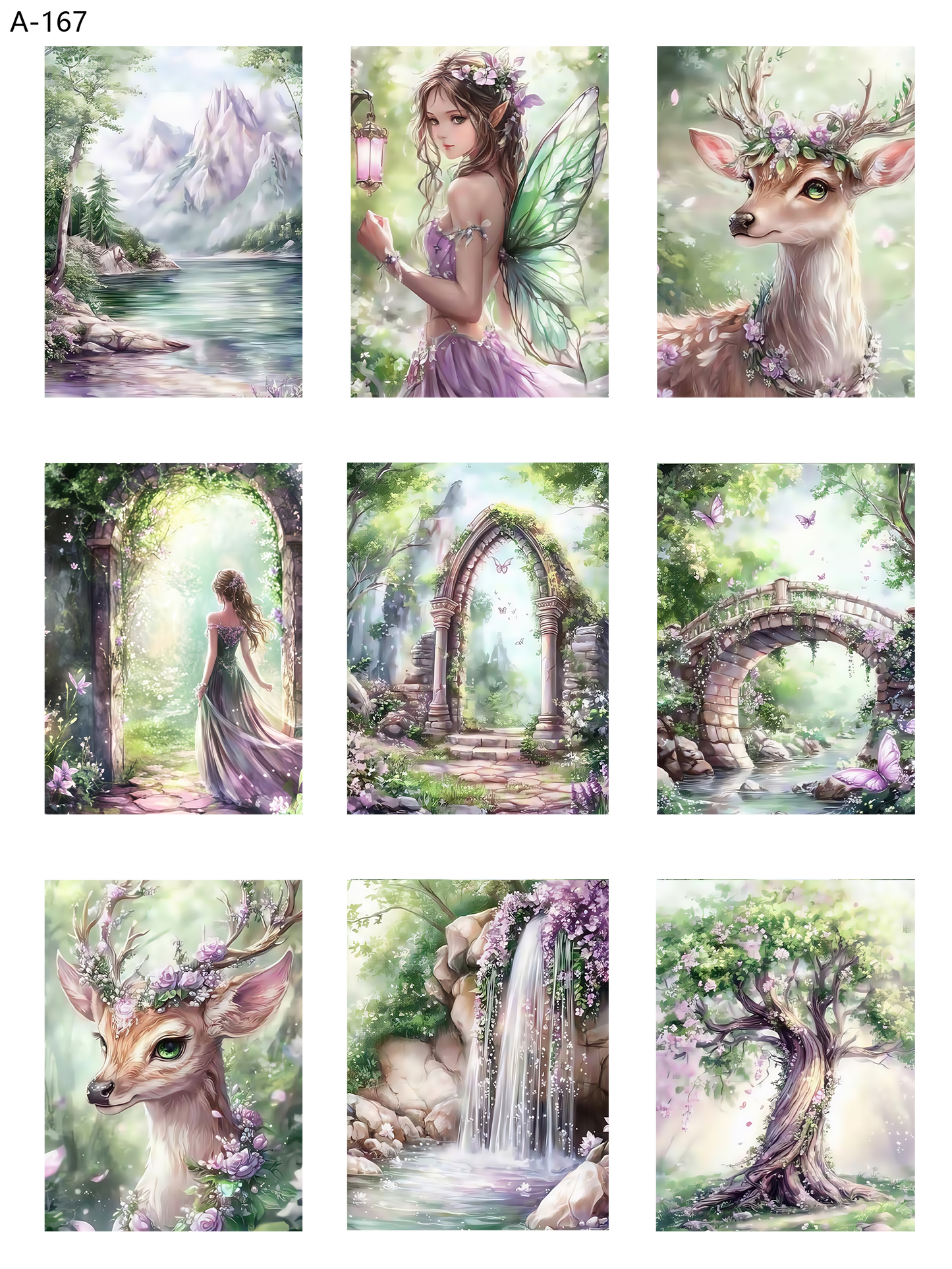 A167 embossed sticker A167 pre-cut embossed sticker (5.91*7.87 inch)