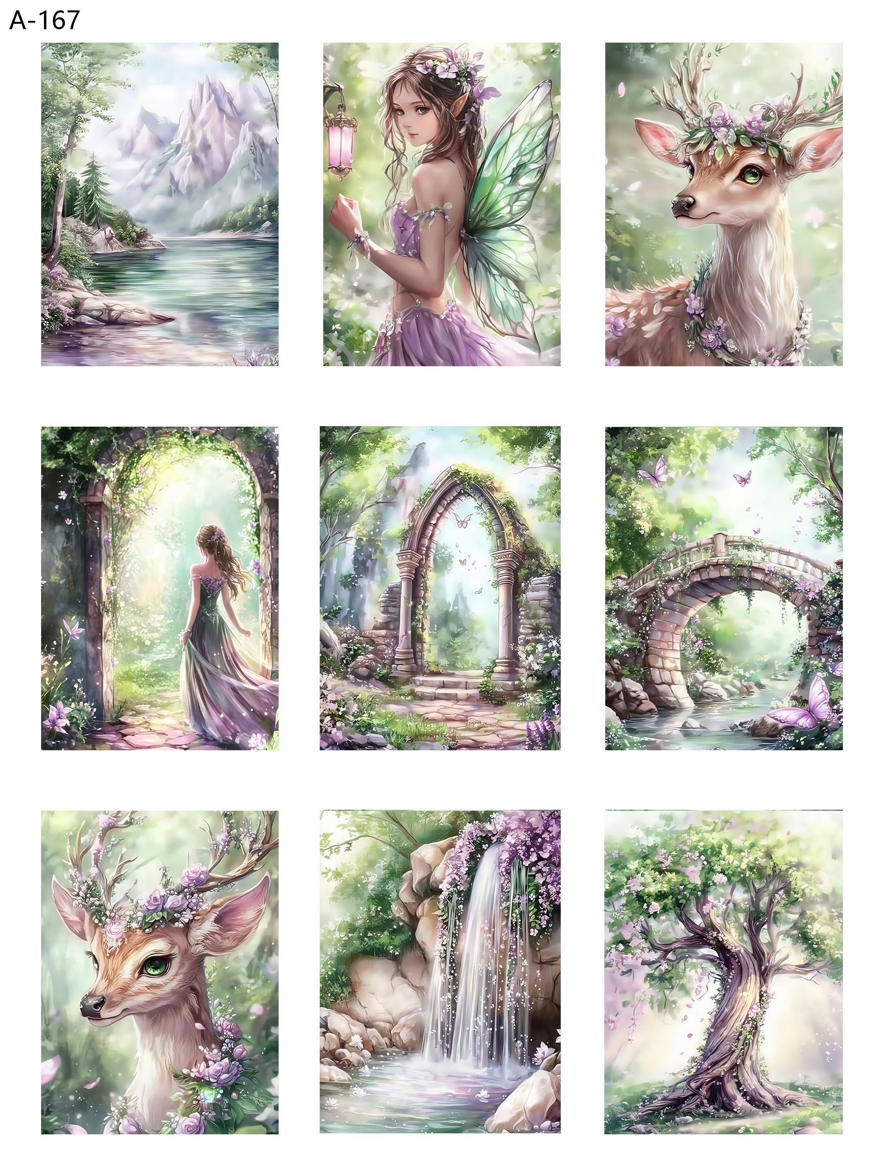 A167 embossed sticker A167 pre-cut embossed sticker (5.91*7.87 inch)