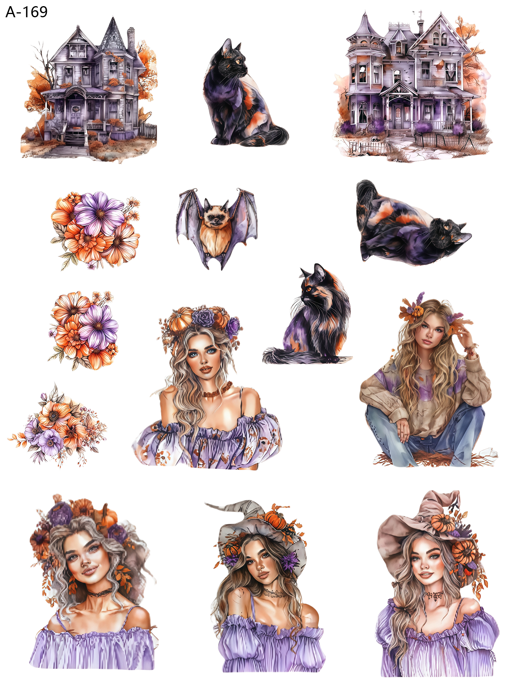 A169 embossed sticker A169 pre-cut embossed sticker (5.91*7.87 inch)