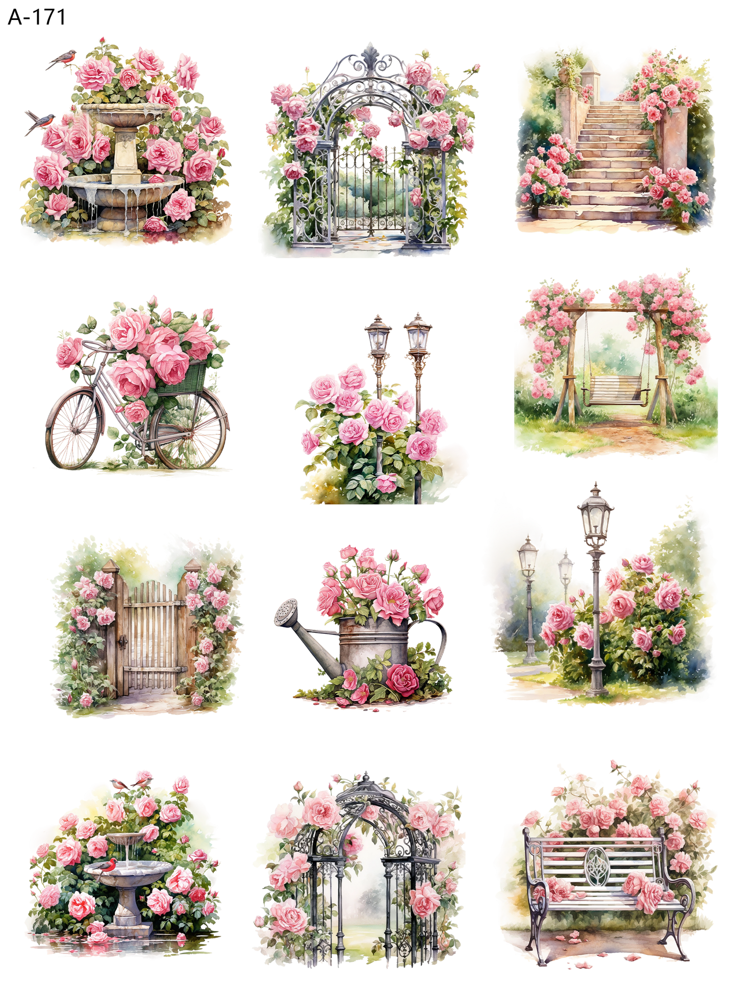 A171 embossed sticker A171 pre-cut embossed sticker (5.91*7.87 inch)