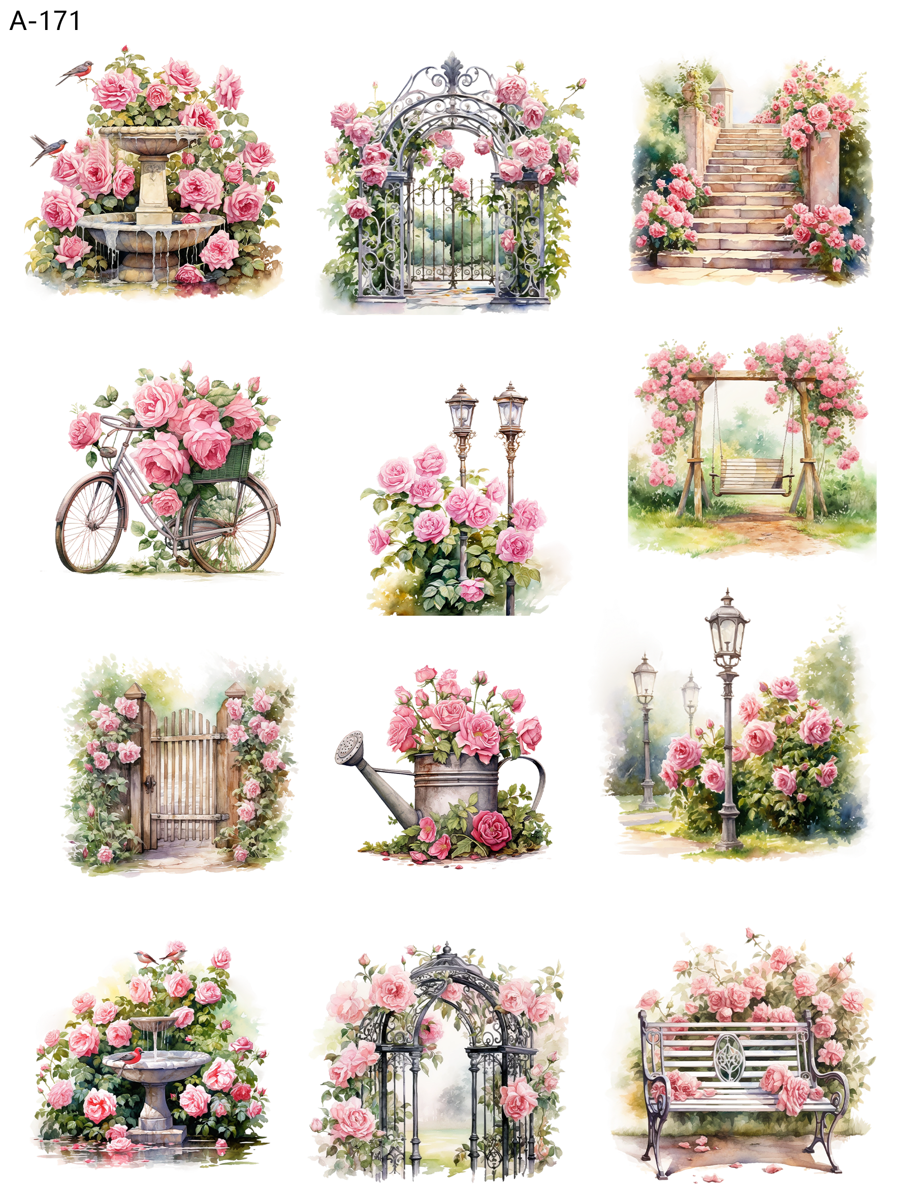 A171 embossed sticker A171 pre-cut embossed sticker (5.91*7.87 inch)