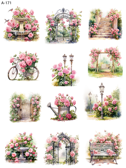 A171 embossed sticker A171 pre-cut embossed sticker (5.91*7.87 inch)