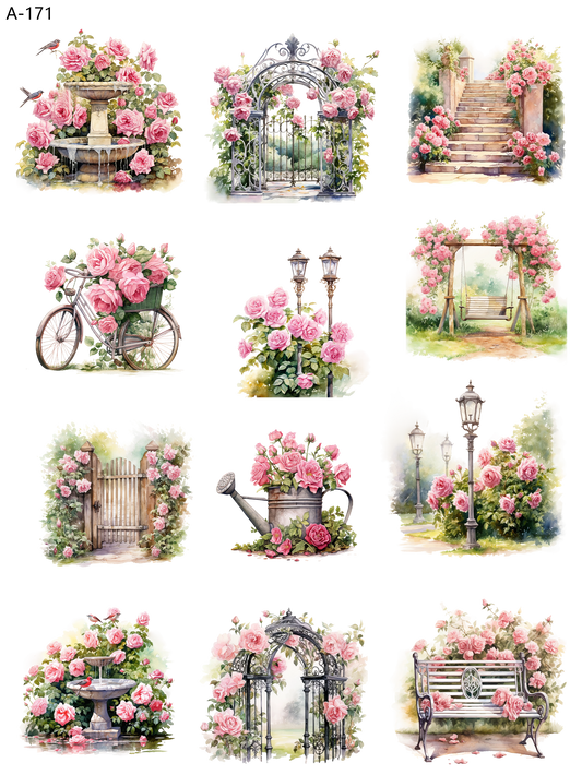 A171 embossed sticker A171 pre-cut embossed sticker (5.91*7.87 inch)