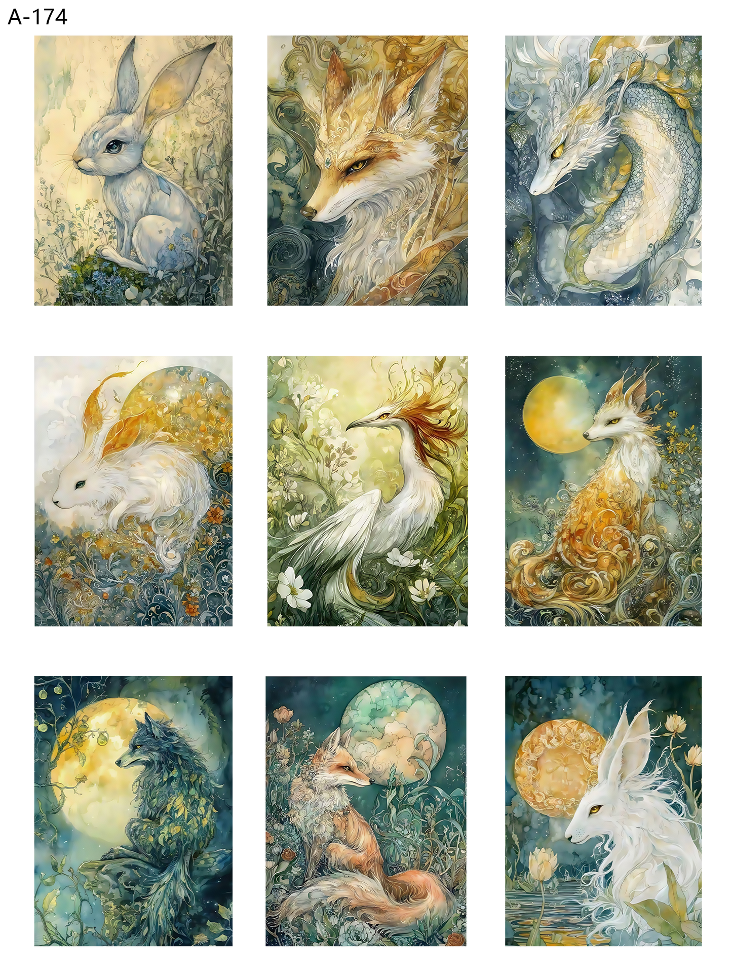 A174 embossed sticker A174 pre-cut embossed sticker (5.91*7.87 inch)