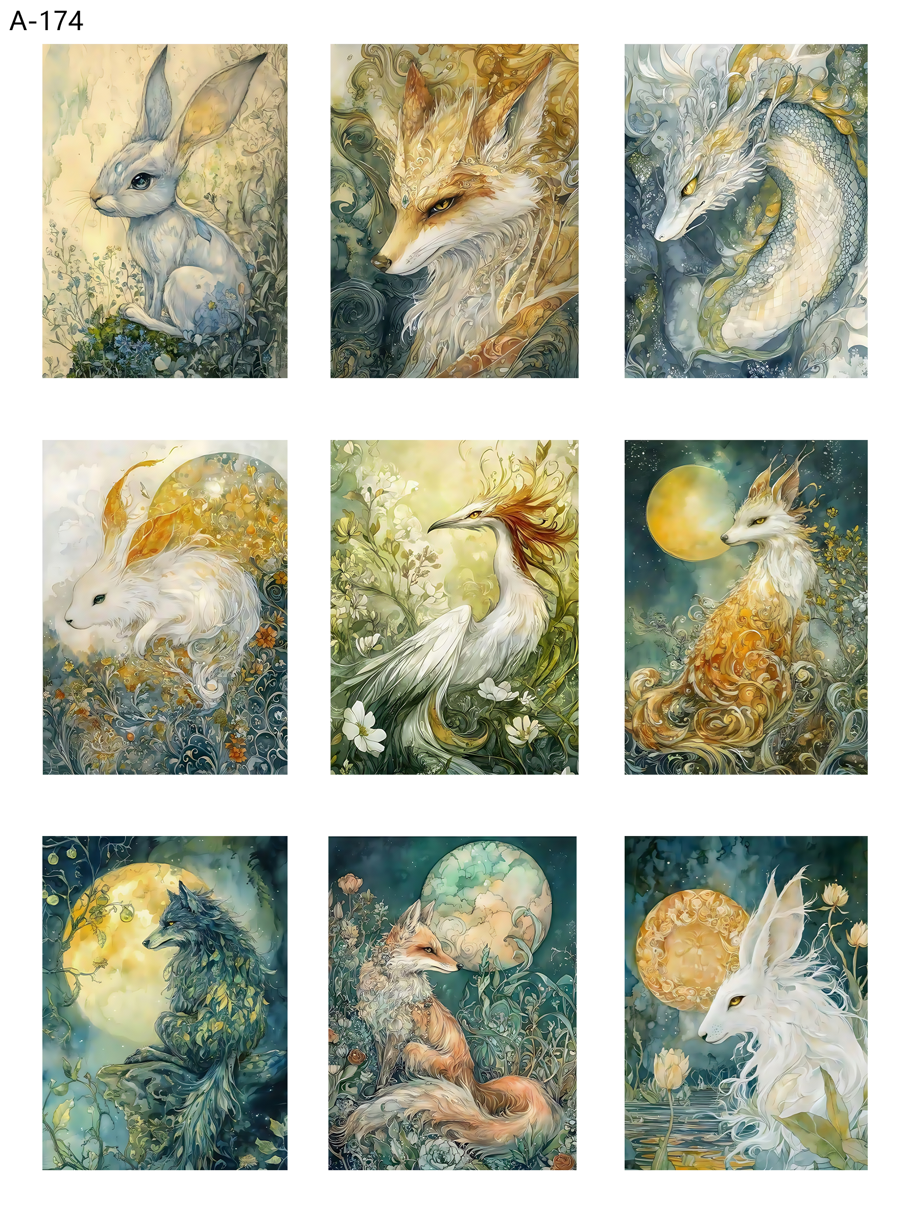 A174 embossed sticker A174 pre-cut embossed sticker (5.91*7.87 inch)