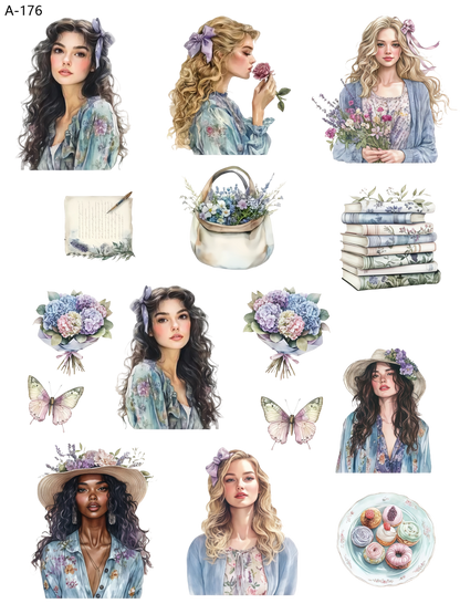 A176 embossed sticker A176 pre-cut embossed sticker (5.91*7.87 inch)