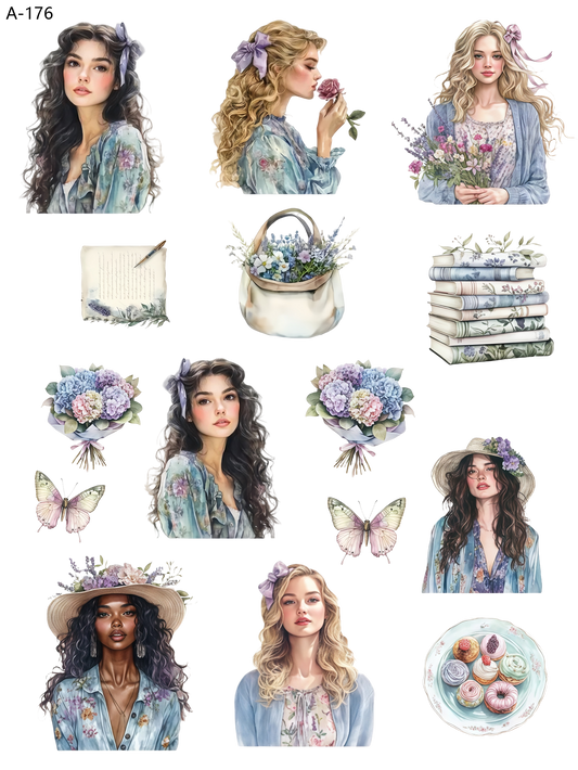 A176 embossed sticker A176 pre-cut embossed sticker (5.91*7.87 inch)