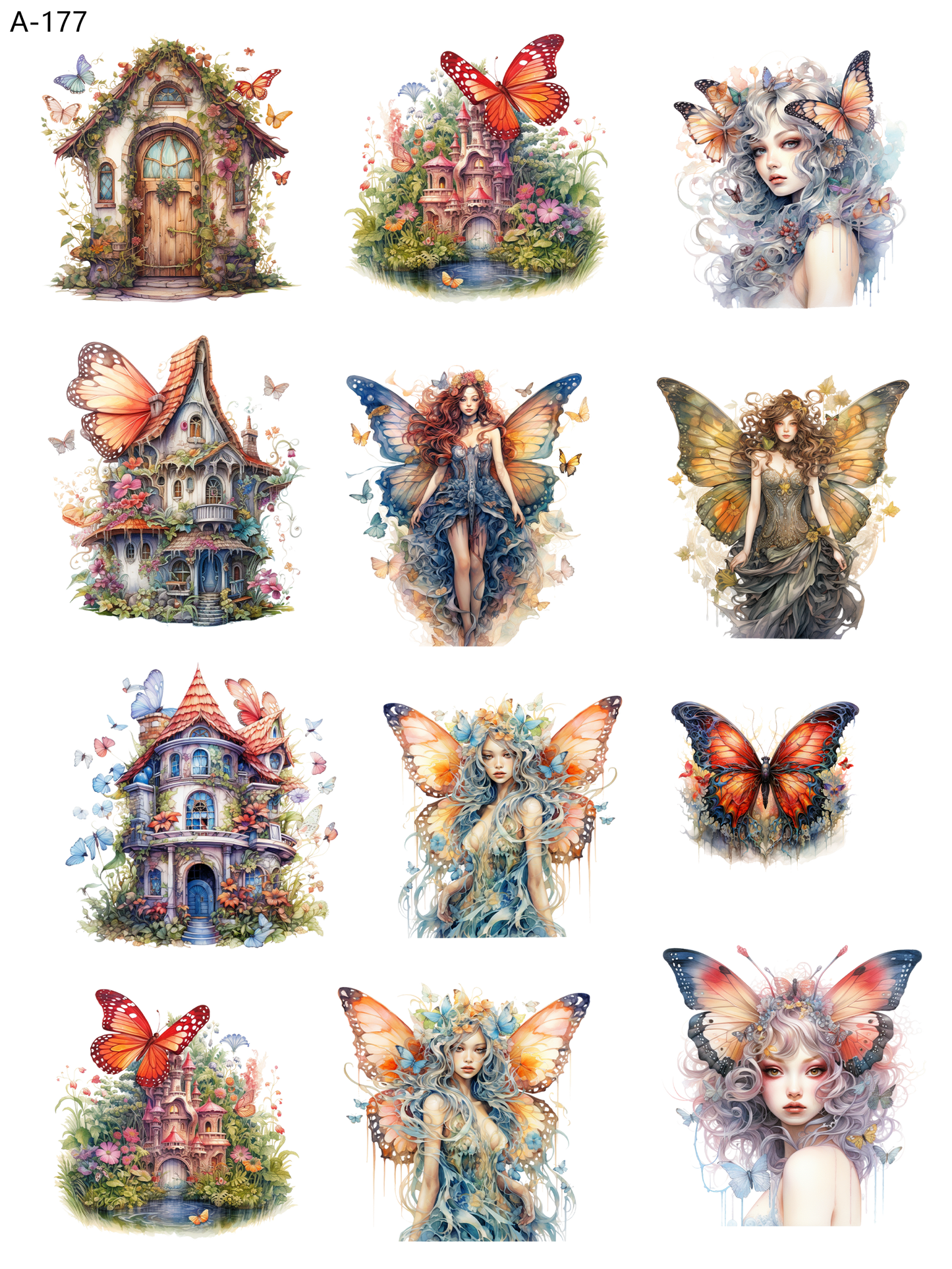 A177 embossed sticker A177 pre-cut embossed sticker (5.91*7.87 inch)