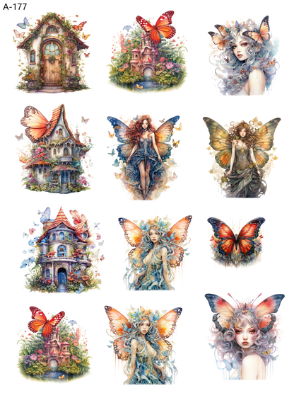 A177 embossed sticker A177 pre-cut embossed sticker (5.91*7.87 inch)