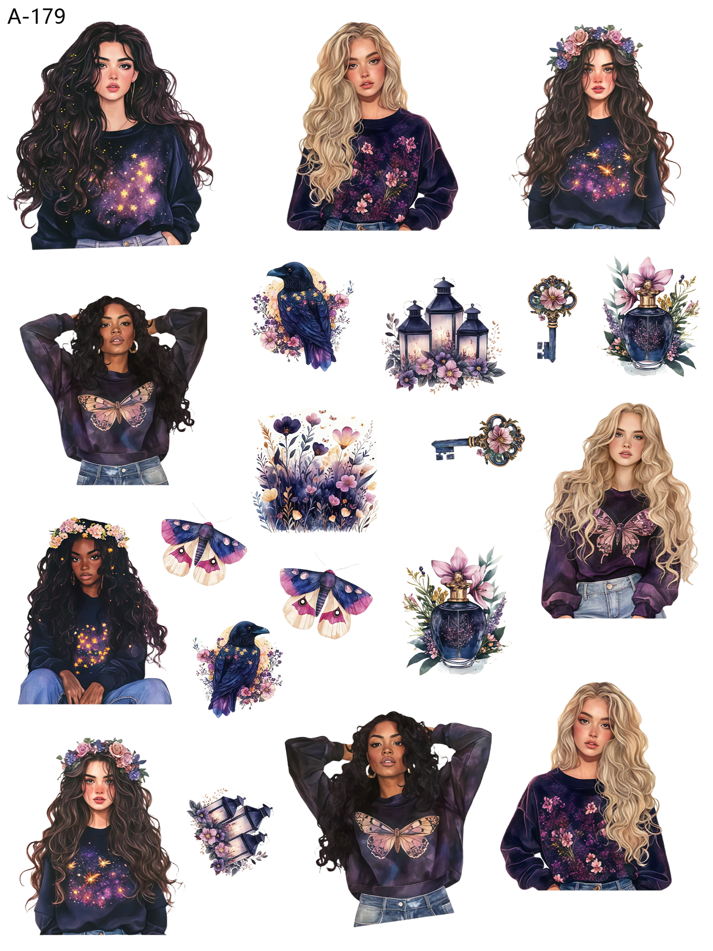 A179 embossed sticker A179 pre-cut embossed sticker (5.91*7.87 inch)