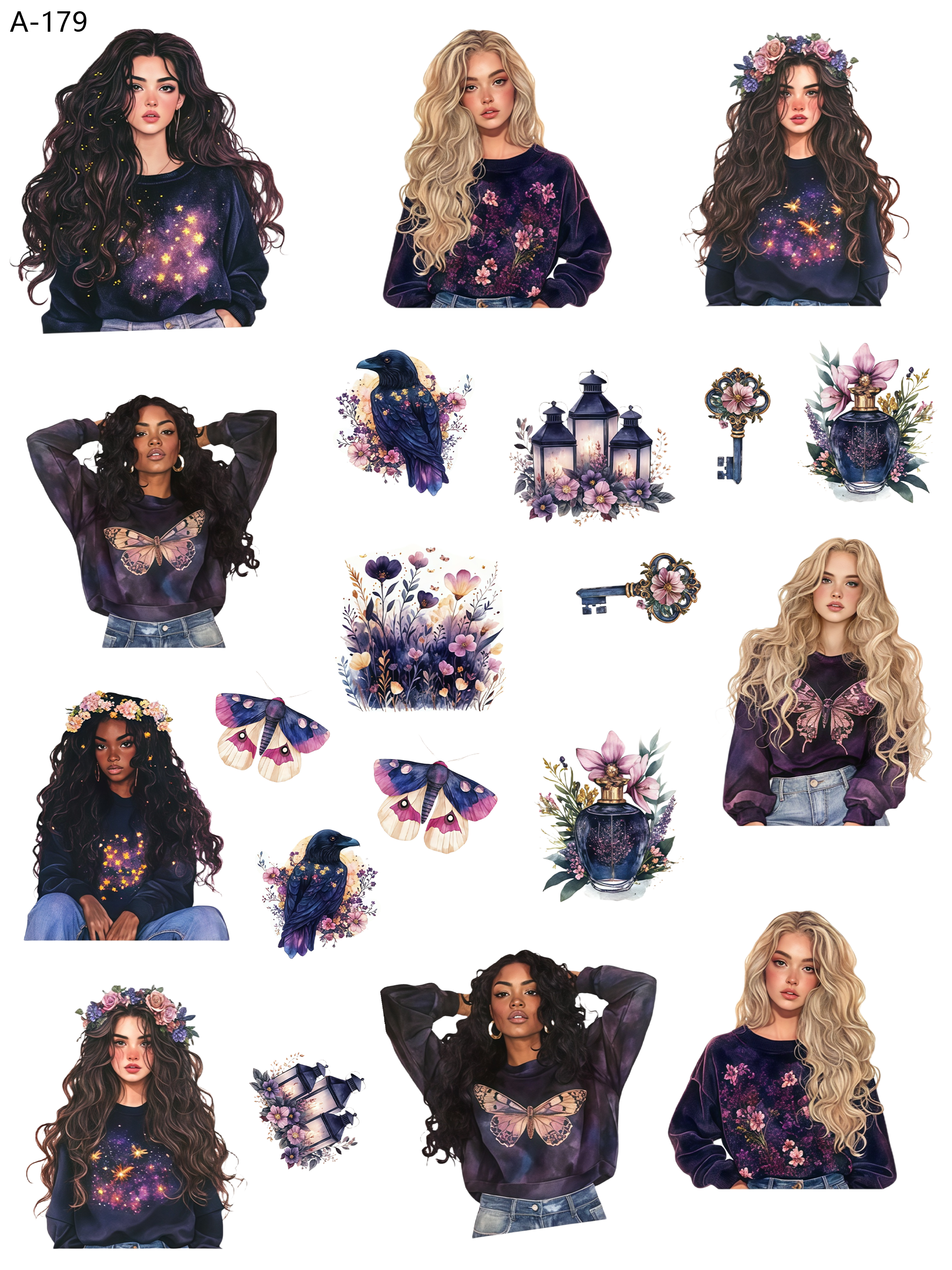 A179 embossed sticker A179 pre-cut embossed sticker (5.91*7.87 inch)