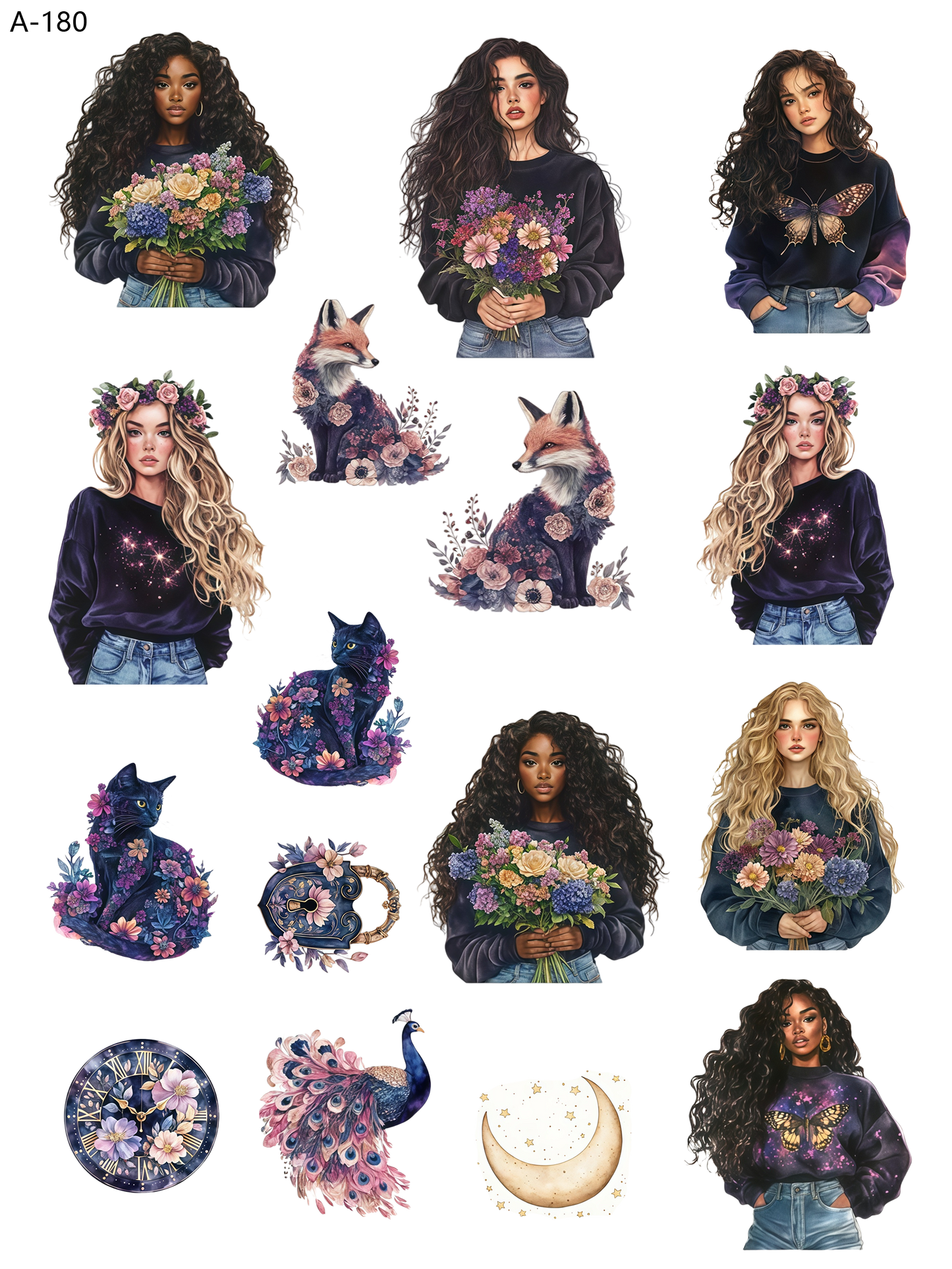 A180 embossed sticker A180 pre-cut embossed sticker (5.91*7.87 inch)