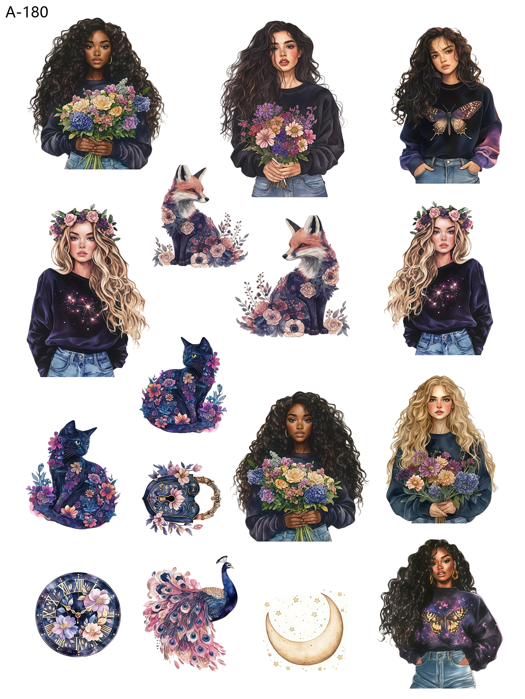 A180 embossed sticker A180 pre-cut embossed sticker (5.91*7.87 inch)