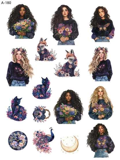 A180 embossed sticker A180 pre-cut embossed sticker (5.91*7.87 inch)