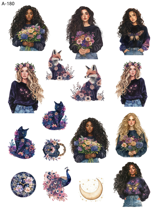 A180 embossed sticker A180 pre-cut embossed sticker (5.91*7.87 inch)