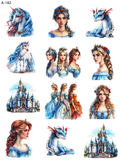 A182 embossed sticker A182 pre-cut embossed sticker (5.91*7.87 inch)