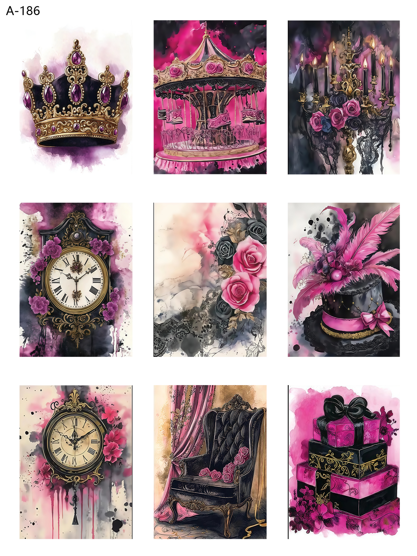 A186 embossed sticker A186 pre-cut embossed sticker (5.91*7.87 inch)