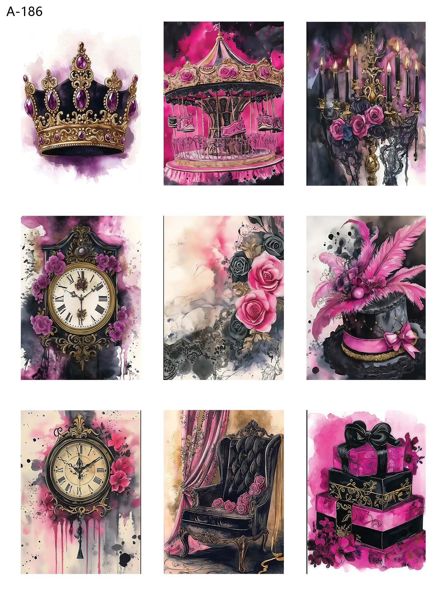 A186 embossed sticker A186 pre-cut embossed sticker (5.91*7.87 inch)