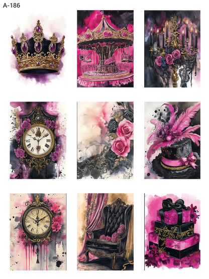 A186 embossed sticker A186 pre-cut embossed sticker (5.91*7.87 inch)