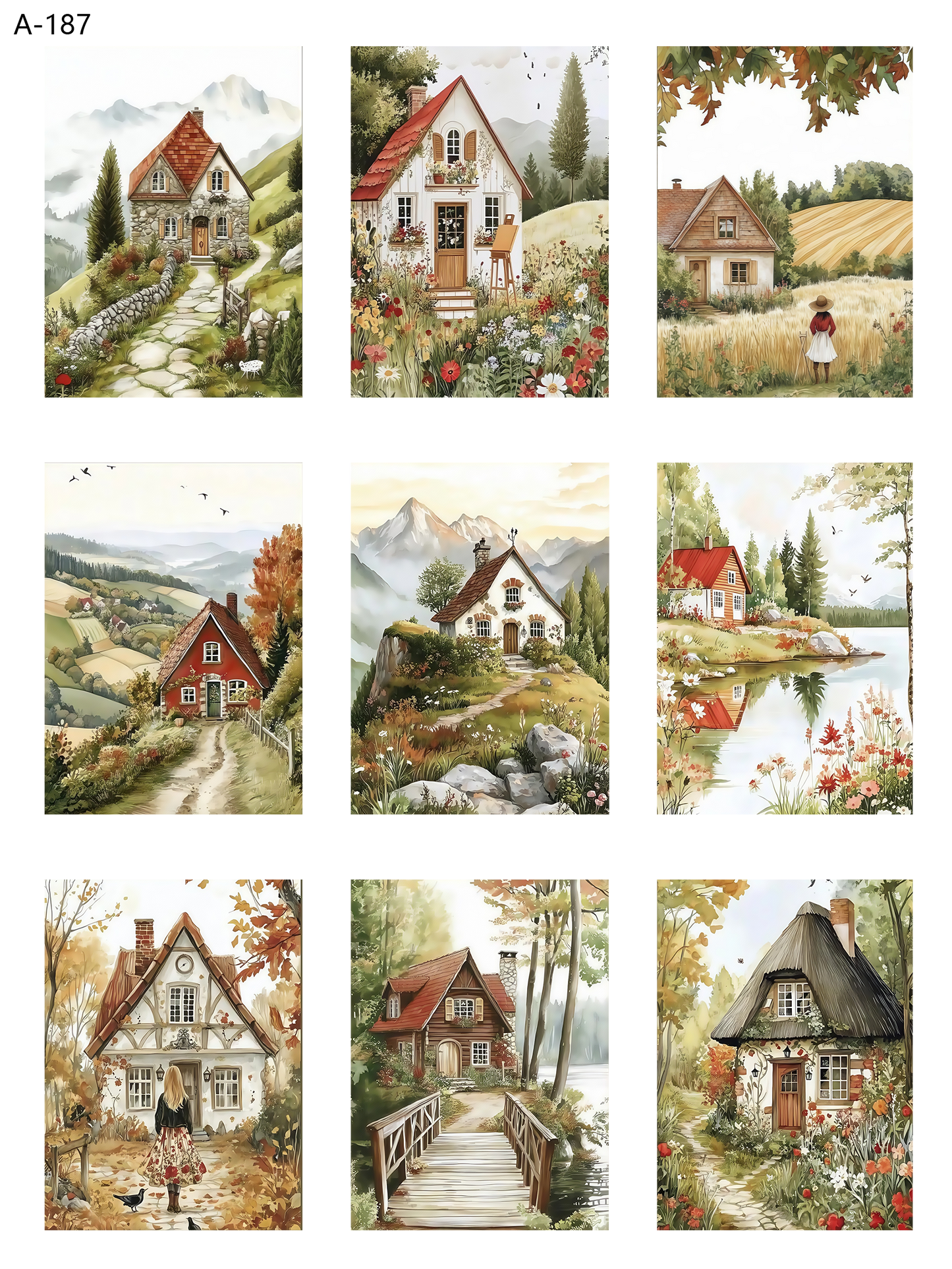 A187 embossed sticker A187 pre-cut embossed sticker (5.91*7.87 inch)