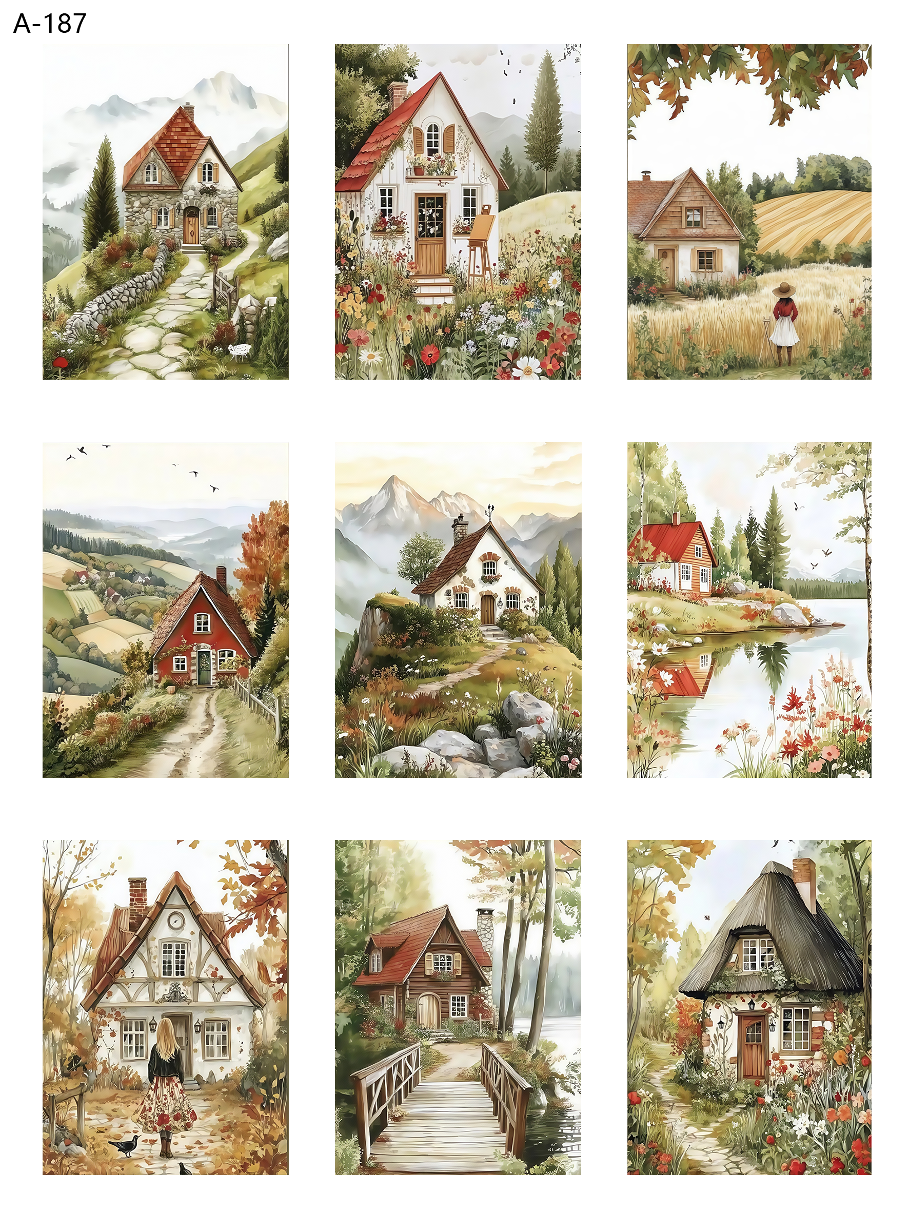 A187 embossed sticker A187 pre-cut embossed sticker (5.91*7.87 inch)