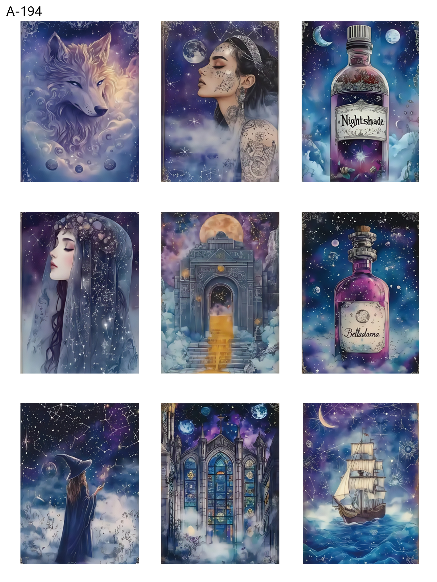 A194 embossed sticker A194 pre-cut embossed sticker (5.91*7.87 inch)