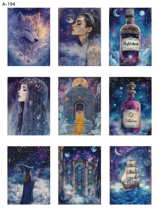 A194 embossed sticker A194 pre-cut embossed sticker (5.91*7.87 inch)